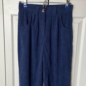 Halara Corduroy Pants Dark Blue Small